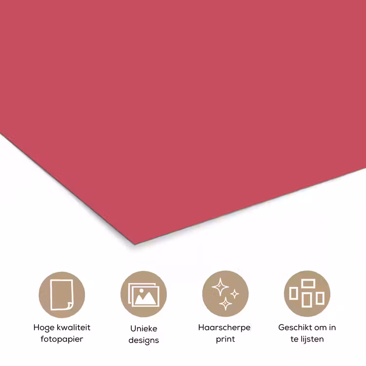 Poster - Bold - Berry - Rood — 5