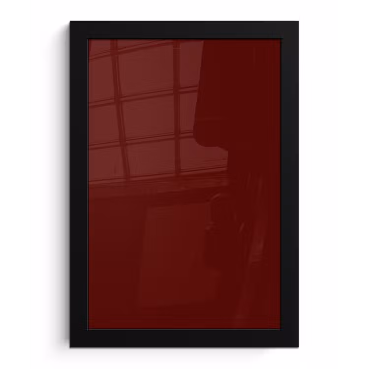 Poster met lijst - Burnt - Mahogany - Rood — 1