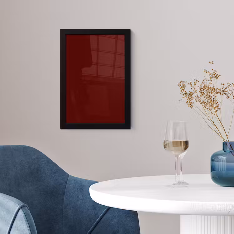 Poster met lijst - Burnt - Mahogany - Rood — 2