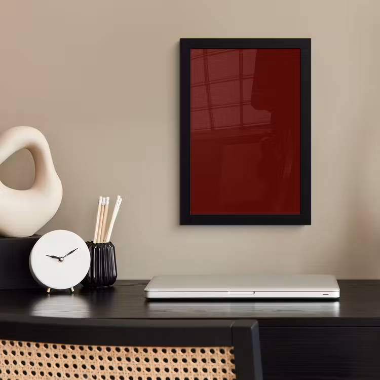 Poster met lijst - Burnt - Mahogany - Rood — 3
