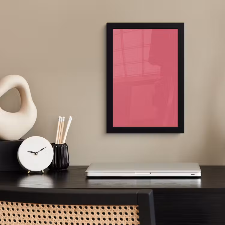 Poster met lijst - Crimson - Rose - Roze — 3