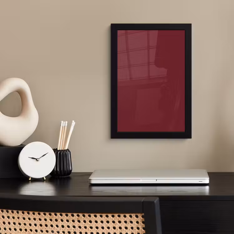 Poster met lijst - Dark - Garnet - Rood — 3