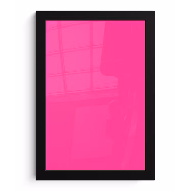 Poster met lijst - Electric - Magenta - Roze — 1