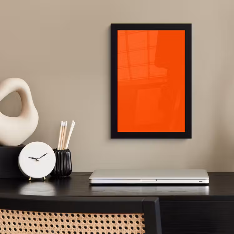 Poster met lijst - Fiery - Tangerine - Oranje — 3
