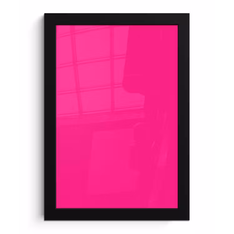 Poster met lijst - Hot - Fuchsia - Roze — 1