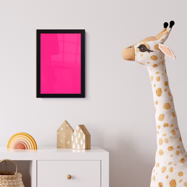 Poster met lijst - Hot - Fuchsia - Roze — 5
