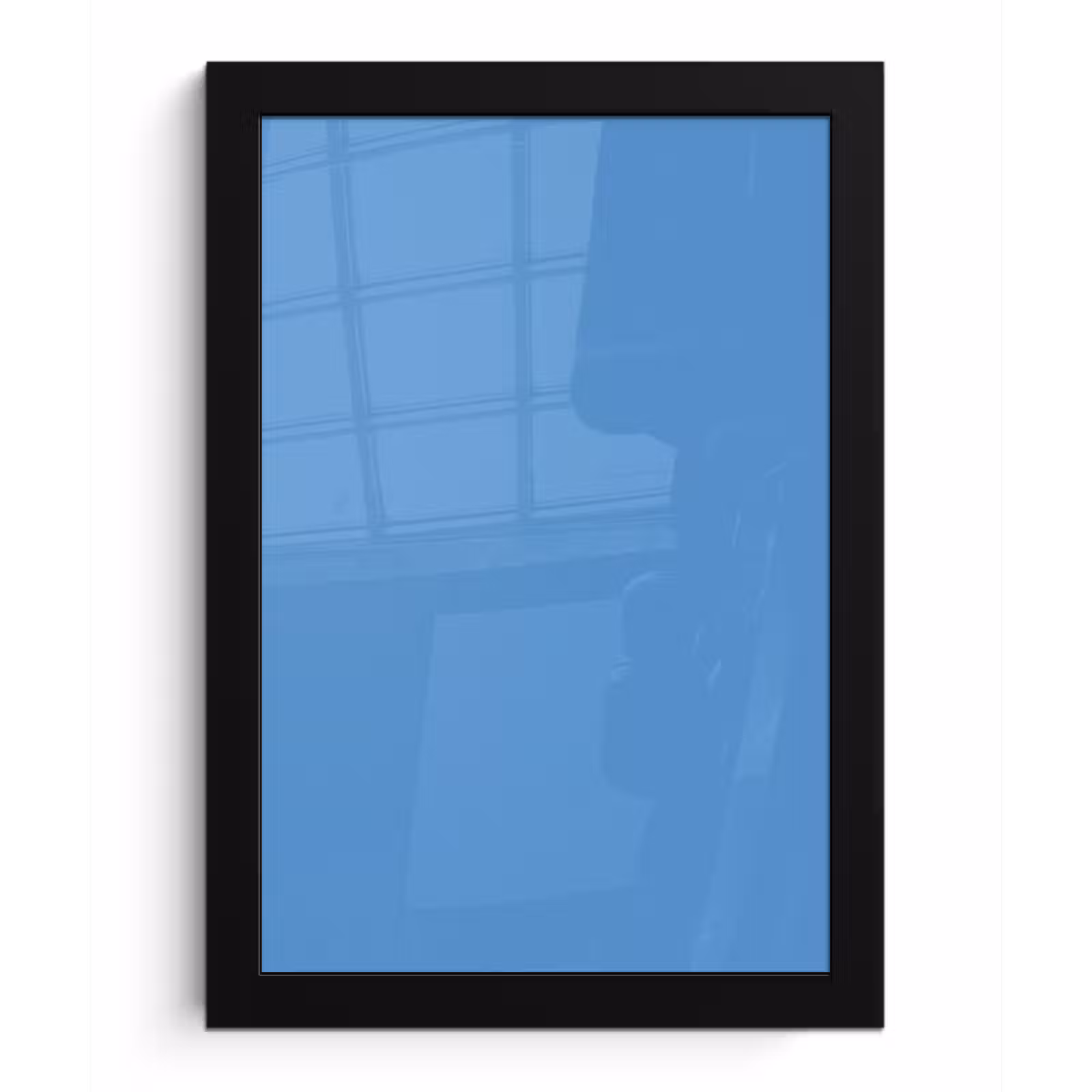 Poster met lijst - Cornflower - Blue - Blauw — 1