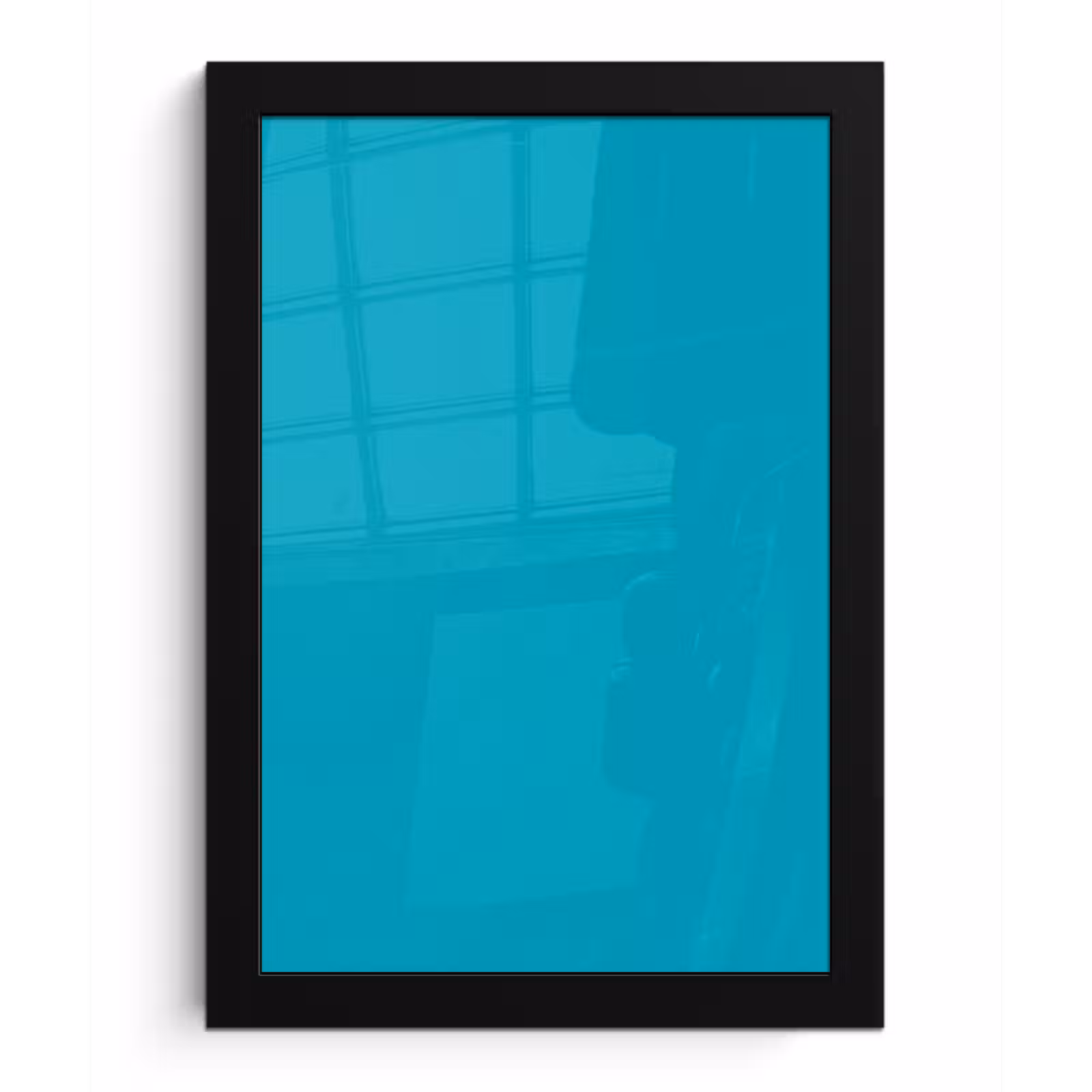Poster met lijst - Deep - Turquoise - Turkoois — 1