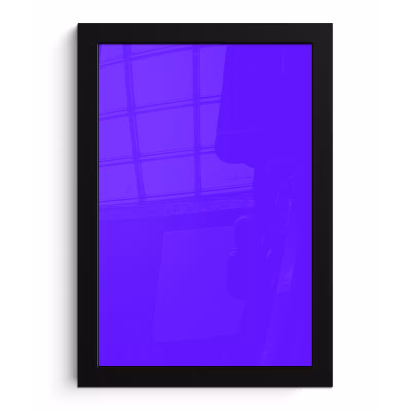 Poster met lijst - Electric - Indigo - Paars — 1