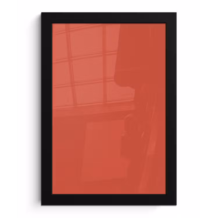 Poster met lijst - Brick - Red - Rood — 1