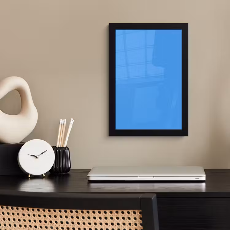 Poster met lijst - Bright - Azure - Blauw — 3