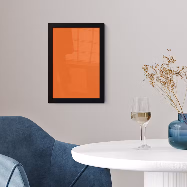 Poster met lijst - Burnt - Sienna - Oranje — 2