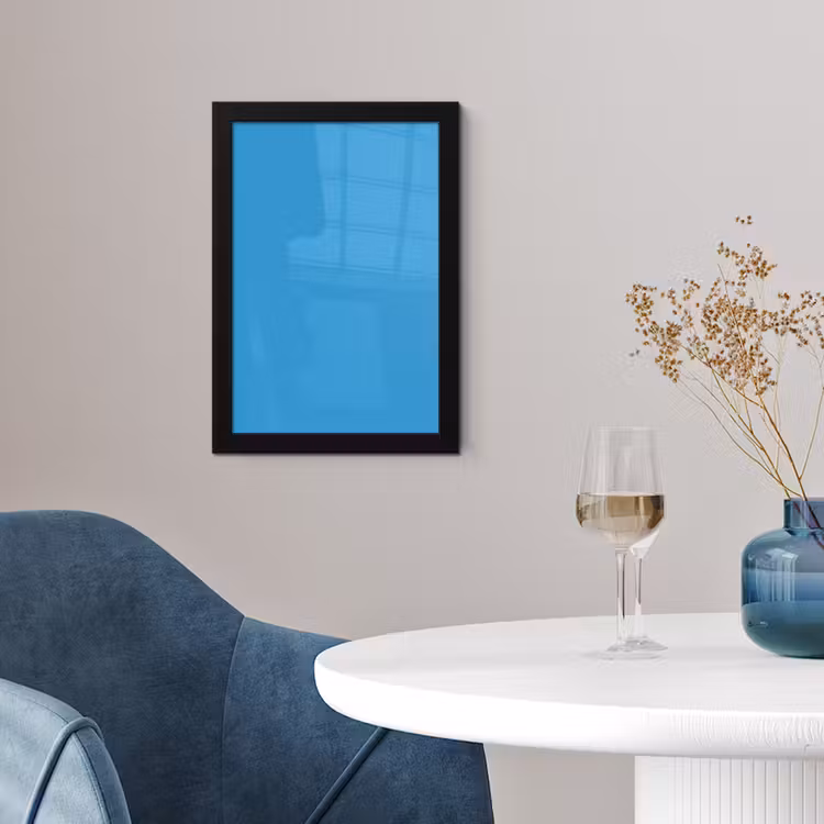 Poster met lijst - Cerulean - Breeze - Blauw — 2