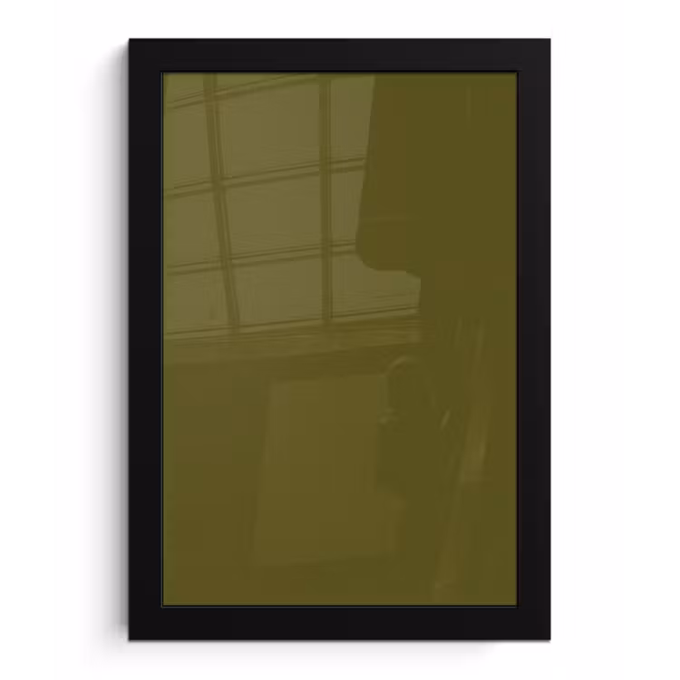 Poster met lijst - Dark - Olive - Groen — 1
