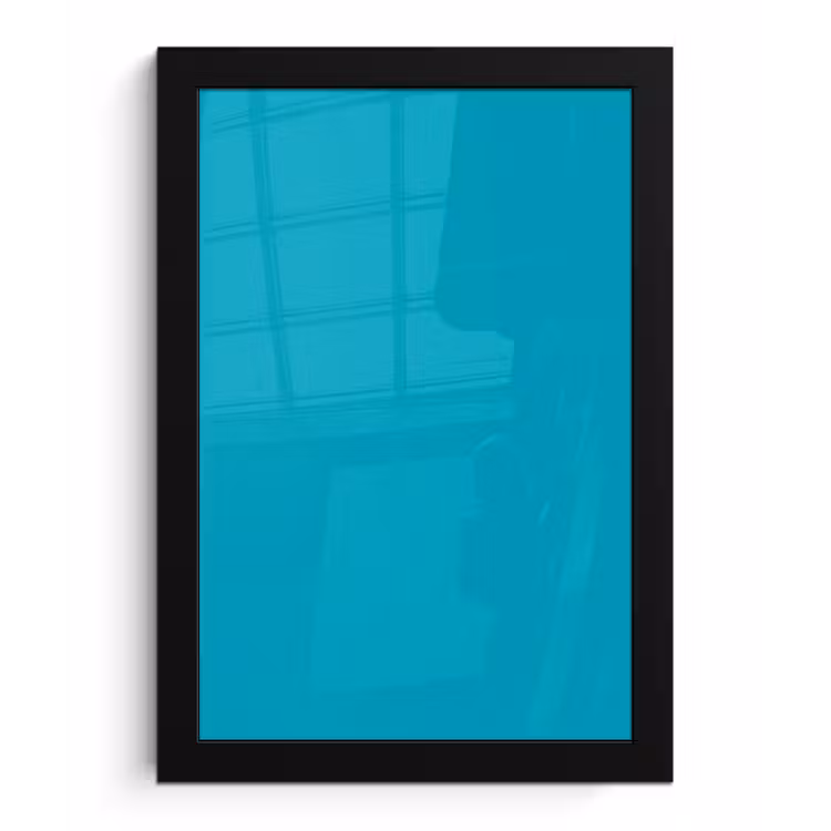 Poster met lijst - Deep - Turquoise - Turkoois — 1