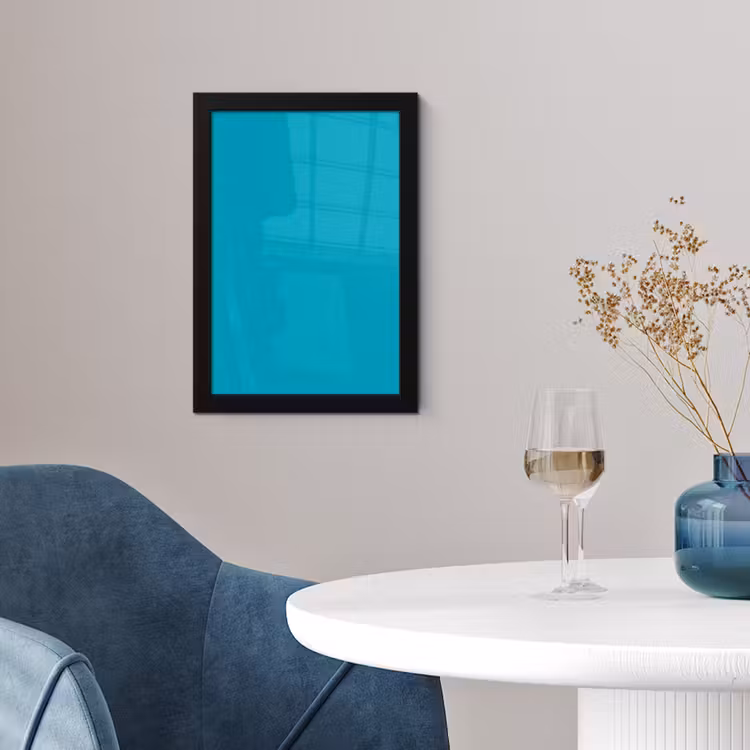 Poster met lijst - Deep - Turquoise - Turkoois — 2