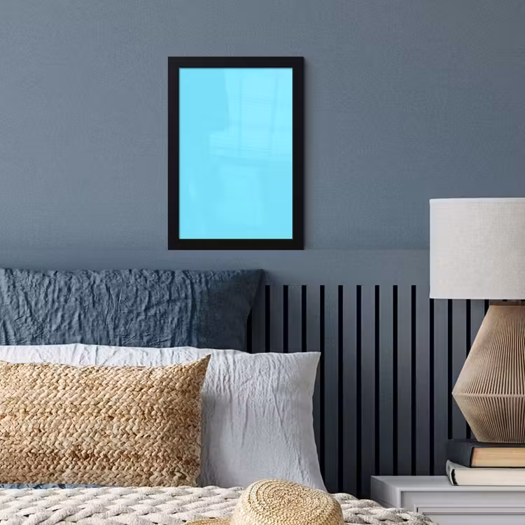 Poster met lijst - Electric - Cyan - Blauw — 4