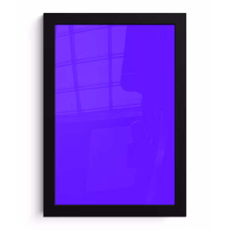 Poster met lijst - Electric - Indigo - Paars — 1