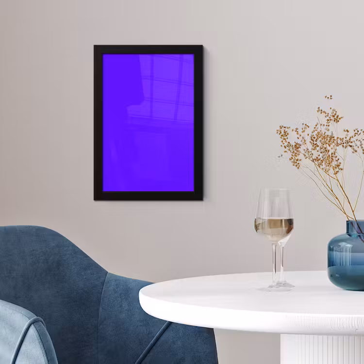 Poster met lijst - Electric - Indigo - Paars — 2