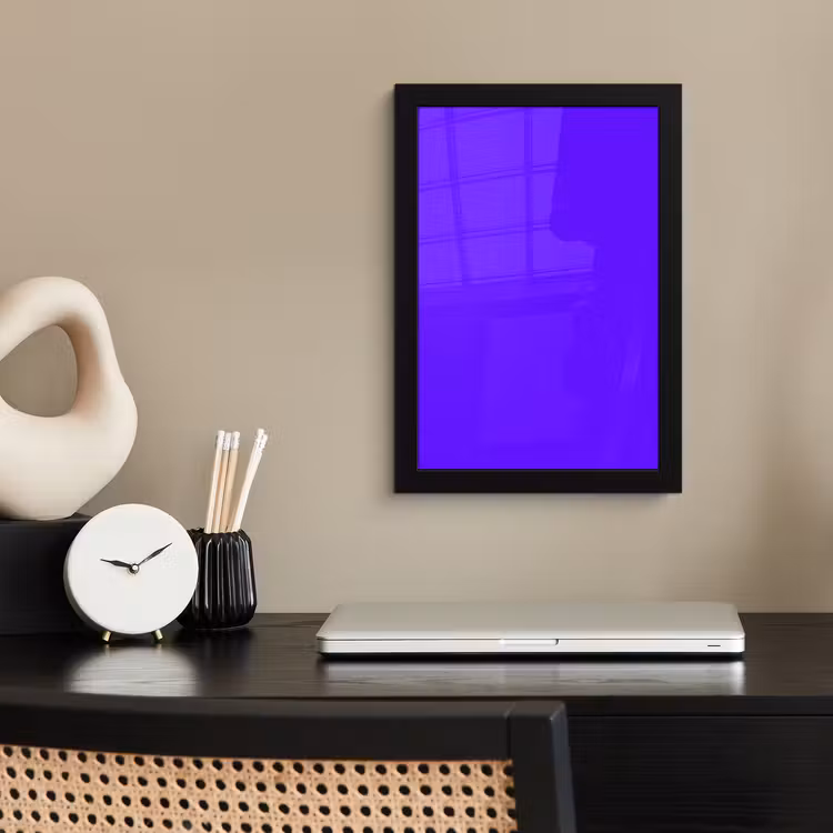 Poster met lijst - Electric - Indigo - Paars — 3