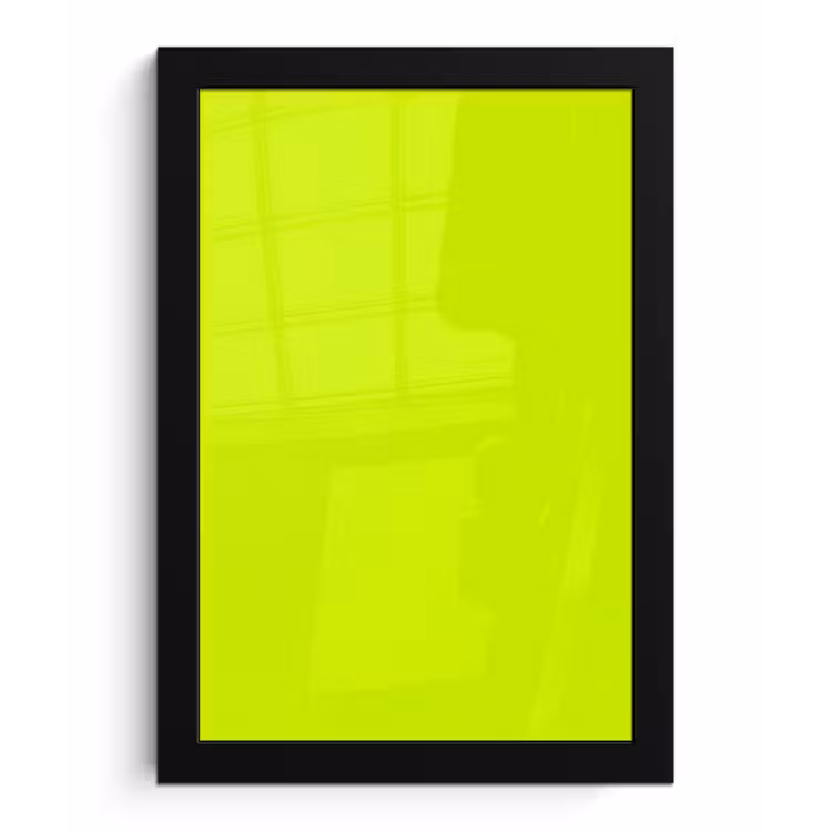 Poster met lijst - Electric - Lemon - Geel — 1