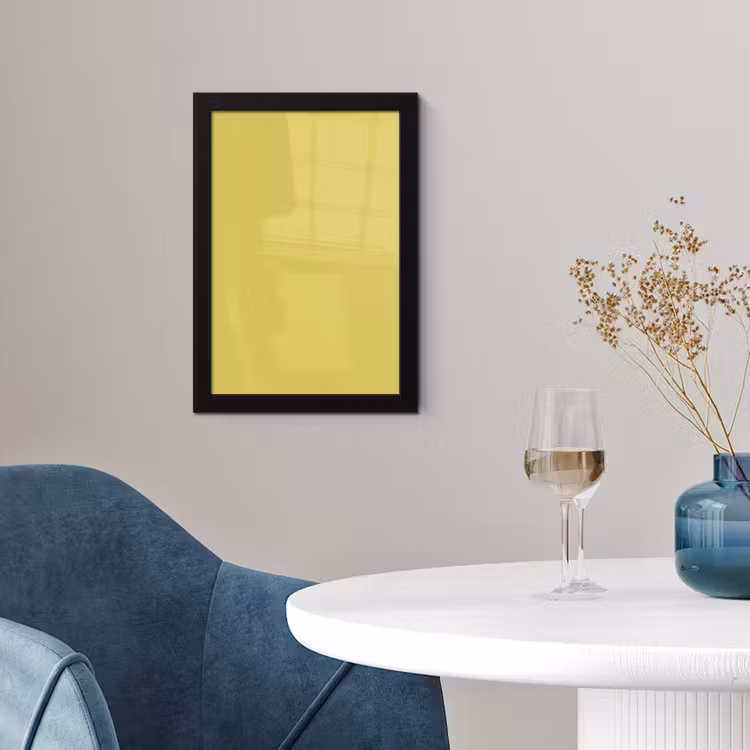 Poster met lijst - Golden - Ochre - Geel — 2