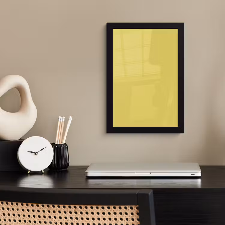 Poster met lijst - Golden - Ochre - Geel — 3