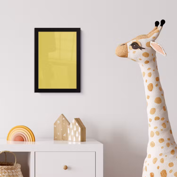 Poster met lijst - Golden - Ochre - Geel — 5