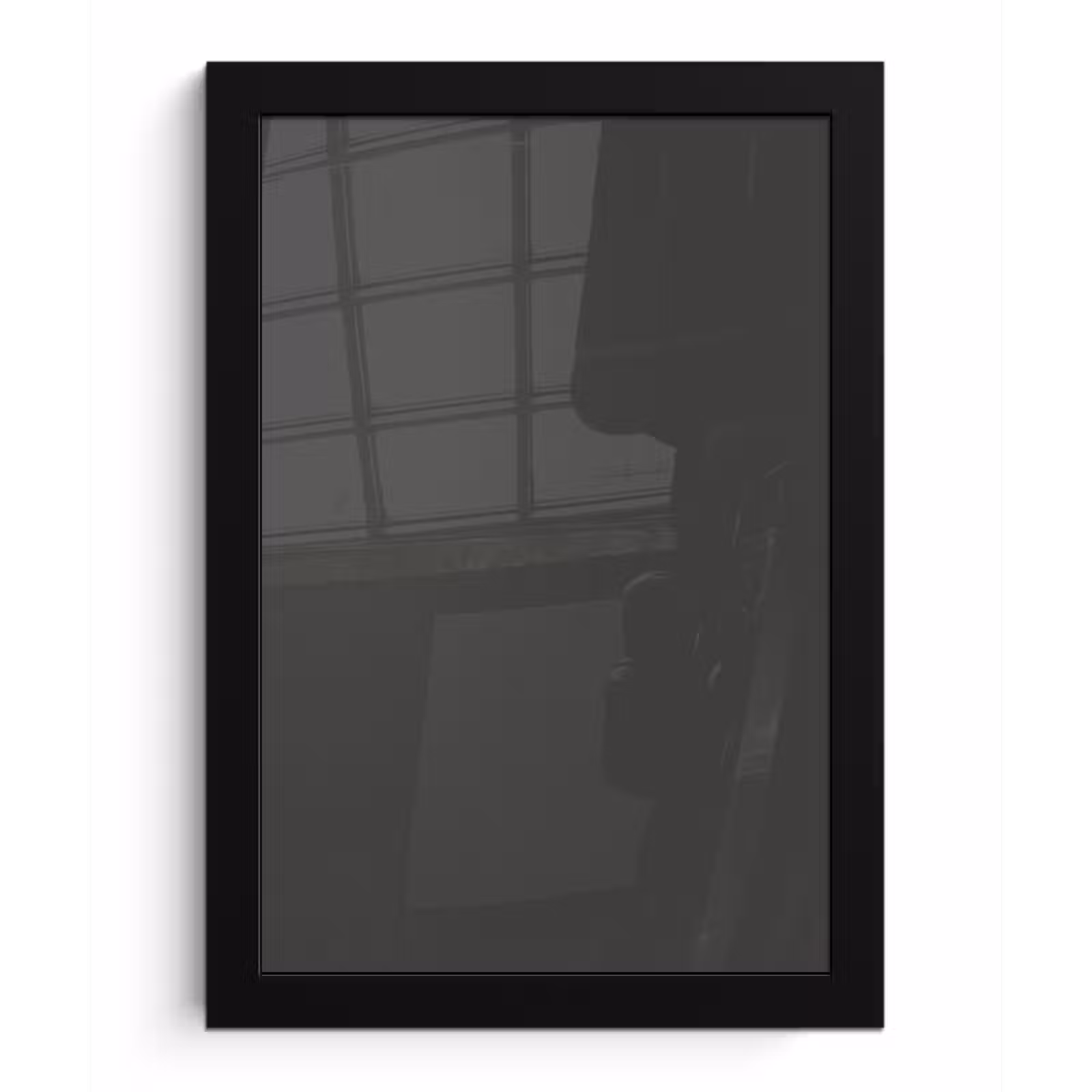 Poster met lijst - Charcoal - Grijs- Grey — 1
