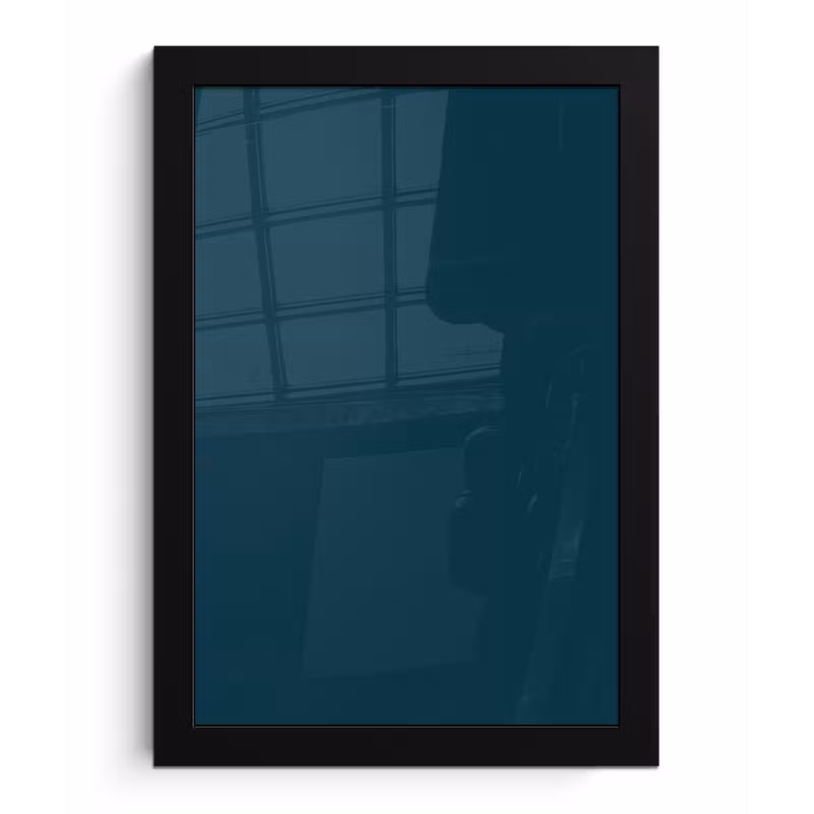 Poster met lijst - Dark - Indigo - Blauw — 1