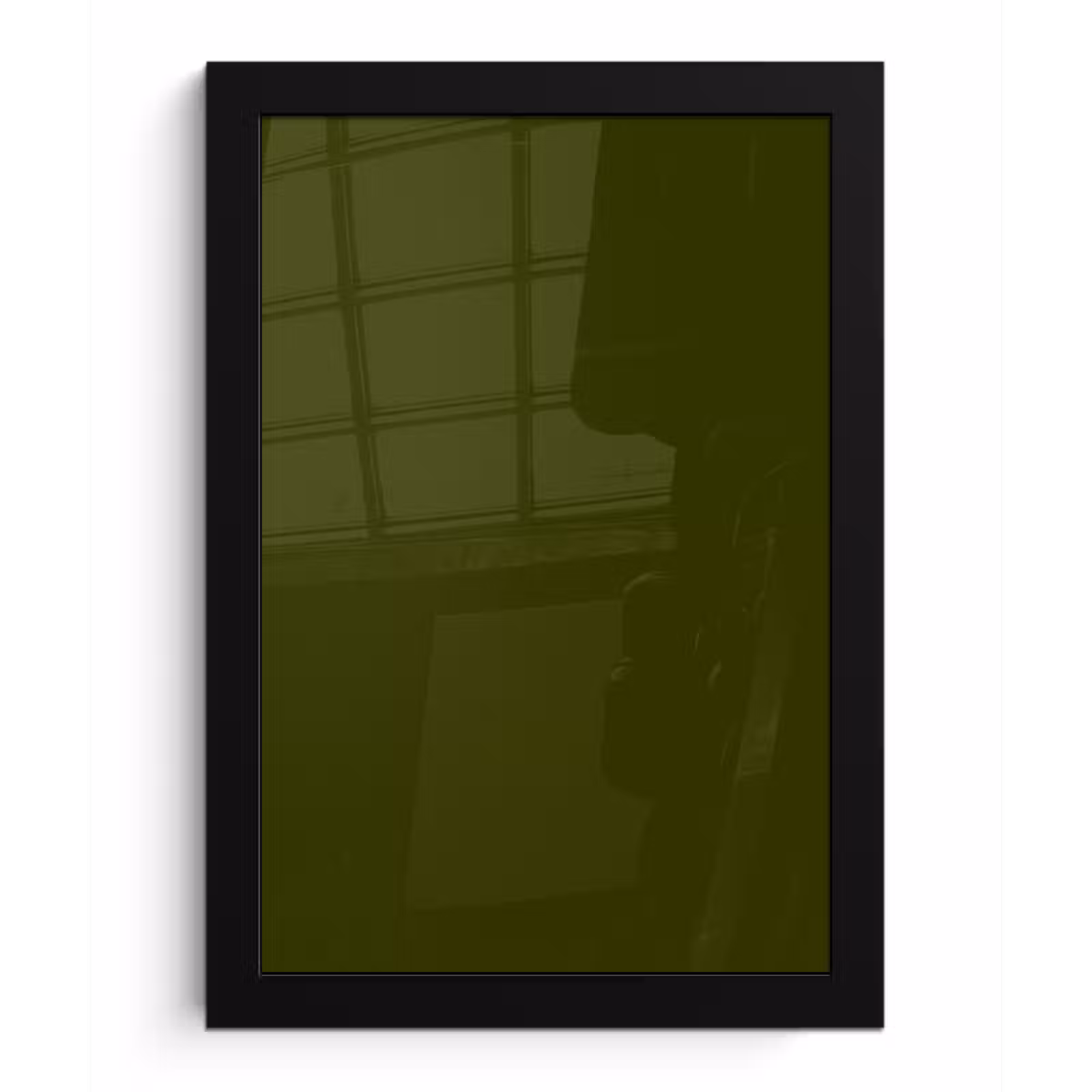Poster met lijst - Dark - Olive - Groen — 1