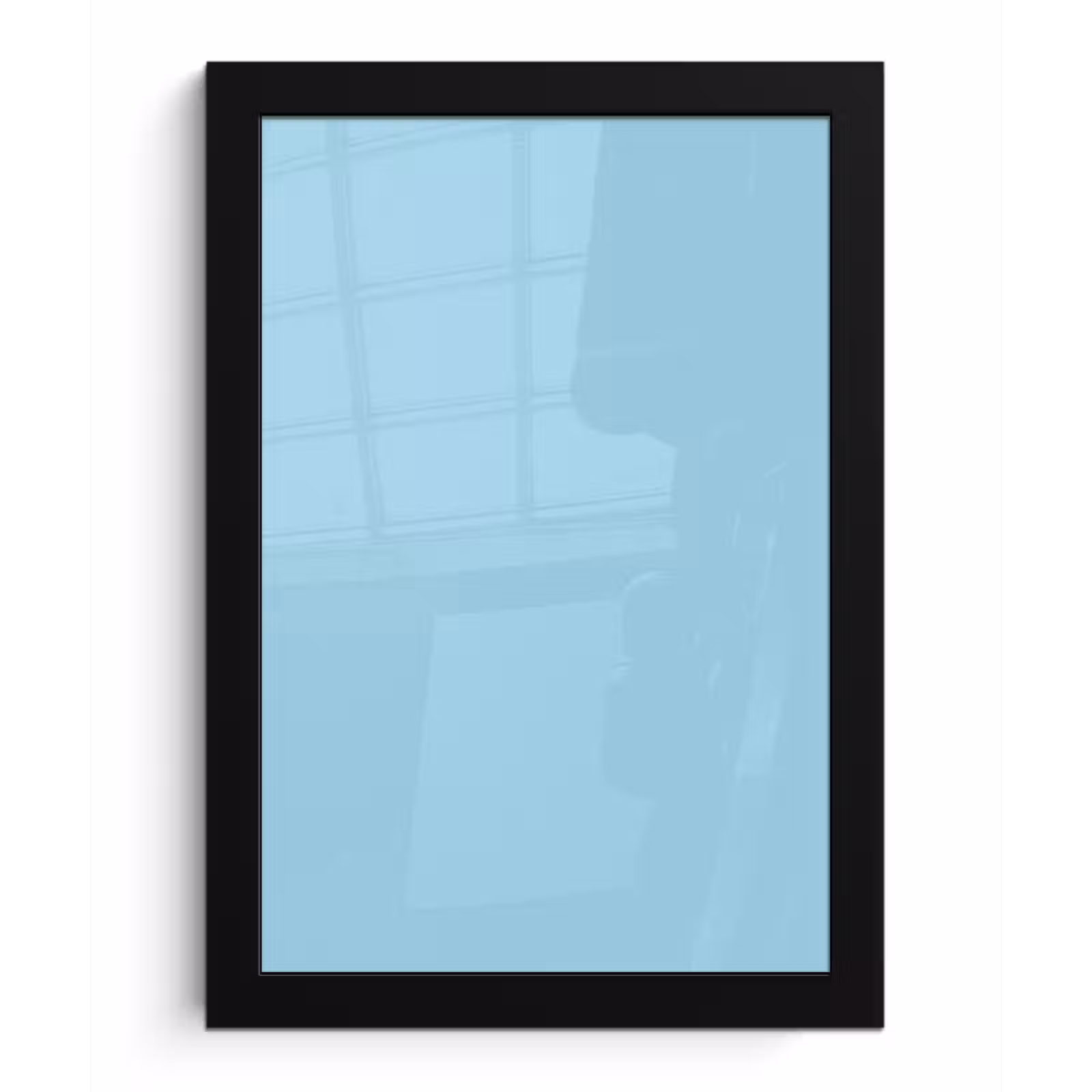Poster met lijst - Ice - Blue - Blauw — 1