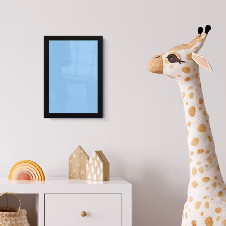 Poster met lijst - Baby - Blue - Blauw — 5