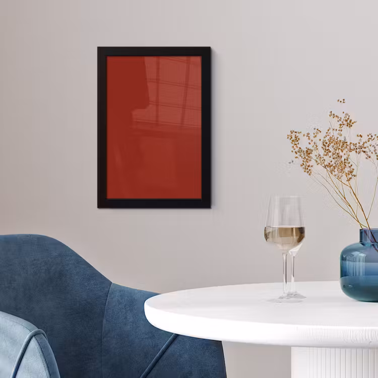Poster met lijst - Burnt - Copper - Rood — 2