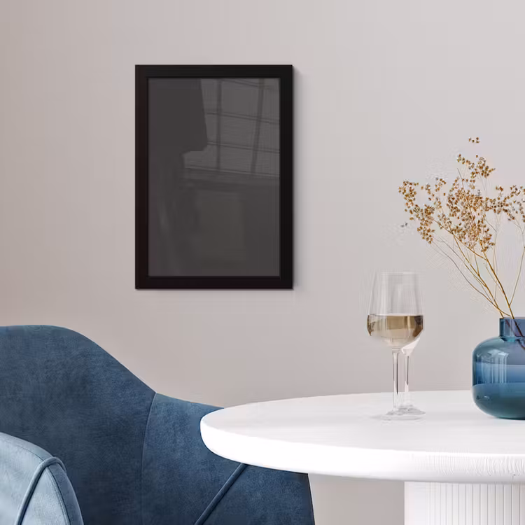 Poster met lijst - Charcoal - Grijs- Grey — 2