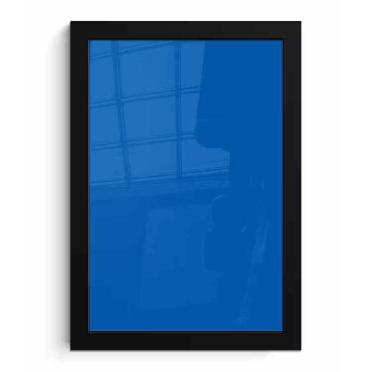 Poster met lijst - Classic - Azure - Blauw — 1