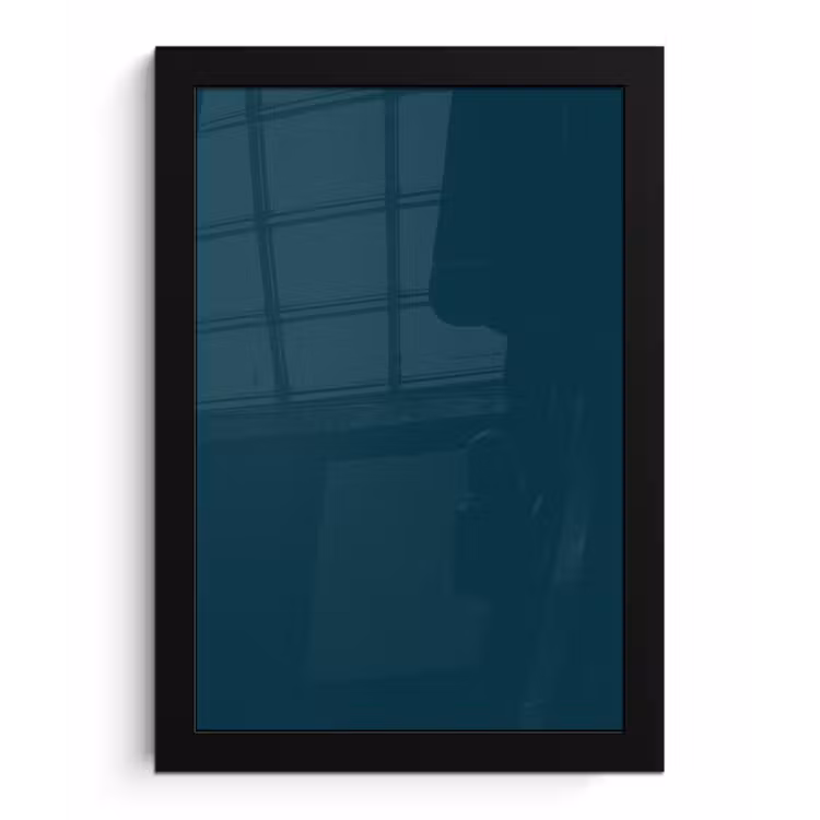 Poster met lijst - Dark - Indigo - Blauw — 1