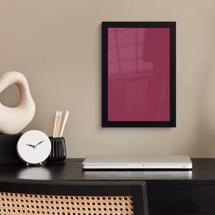 Poster met lijst - Deep - Rasberry - Rood — 3