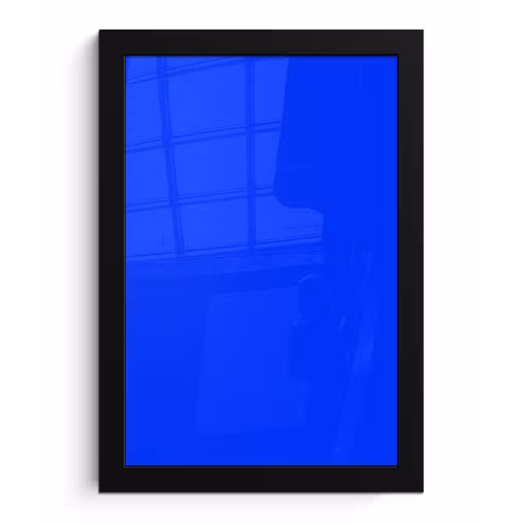 Poster met lijst - Electric - Blue - Blauw — 1