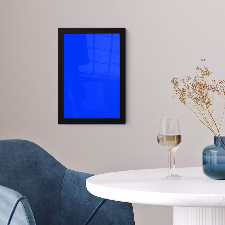 Poster met lijst - Electric - Blue - Blauw — 2