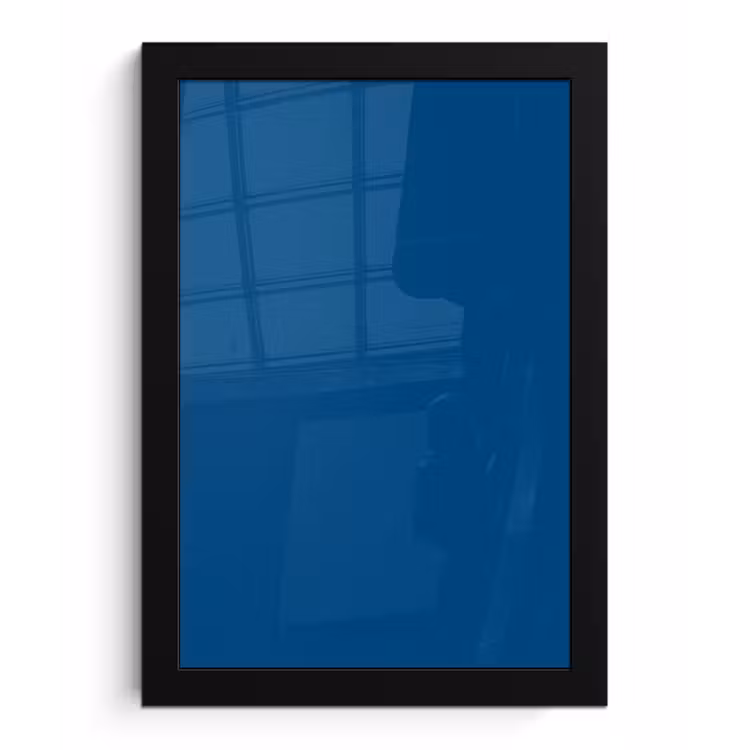Poster met lijst - Free - Groove - Blauw — 1