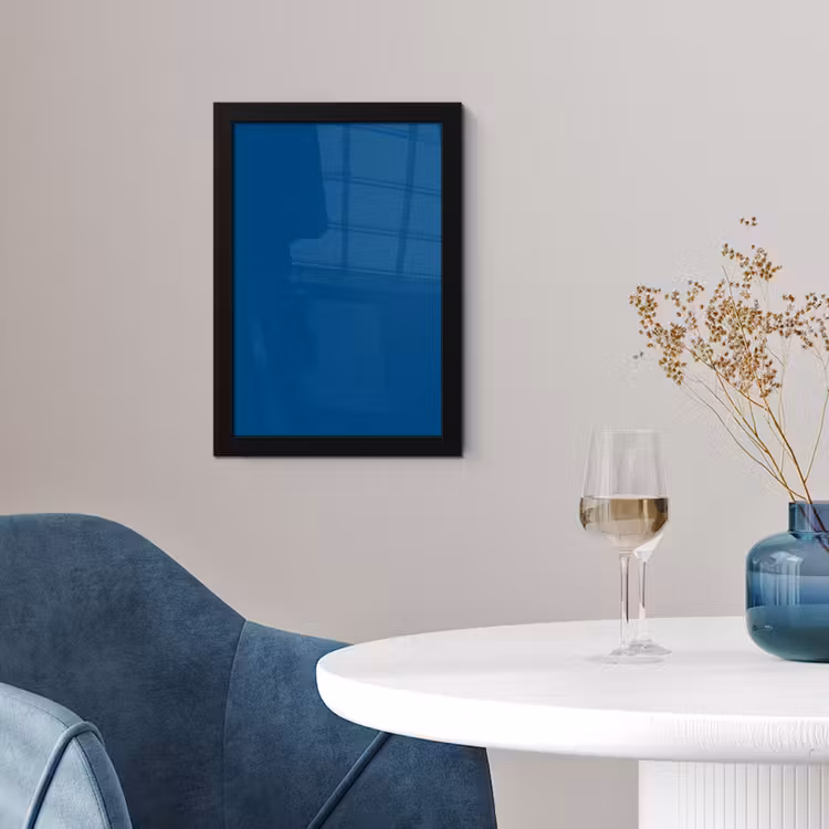 Poster met lijst - Free - Groove - Blauw — 2
