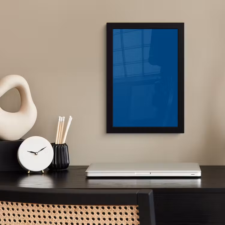 Poster met lijst - Free - Groove - Blauw — 3