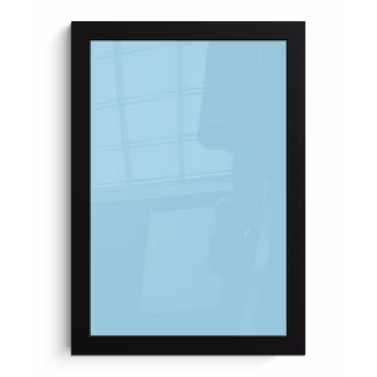 Poster met lijst - Ice - Blue - Blauw — 1