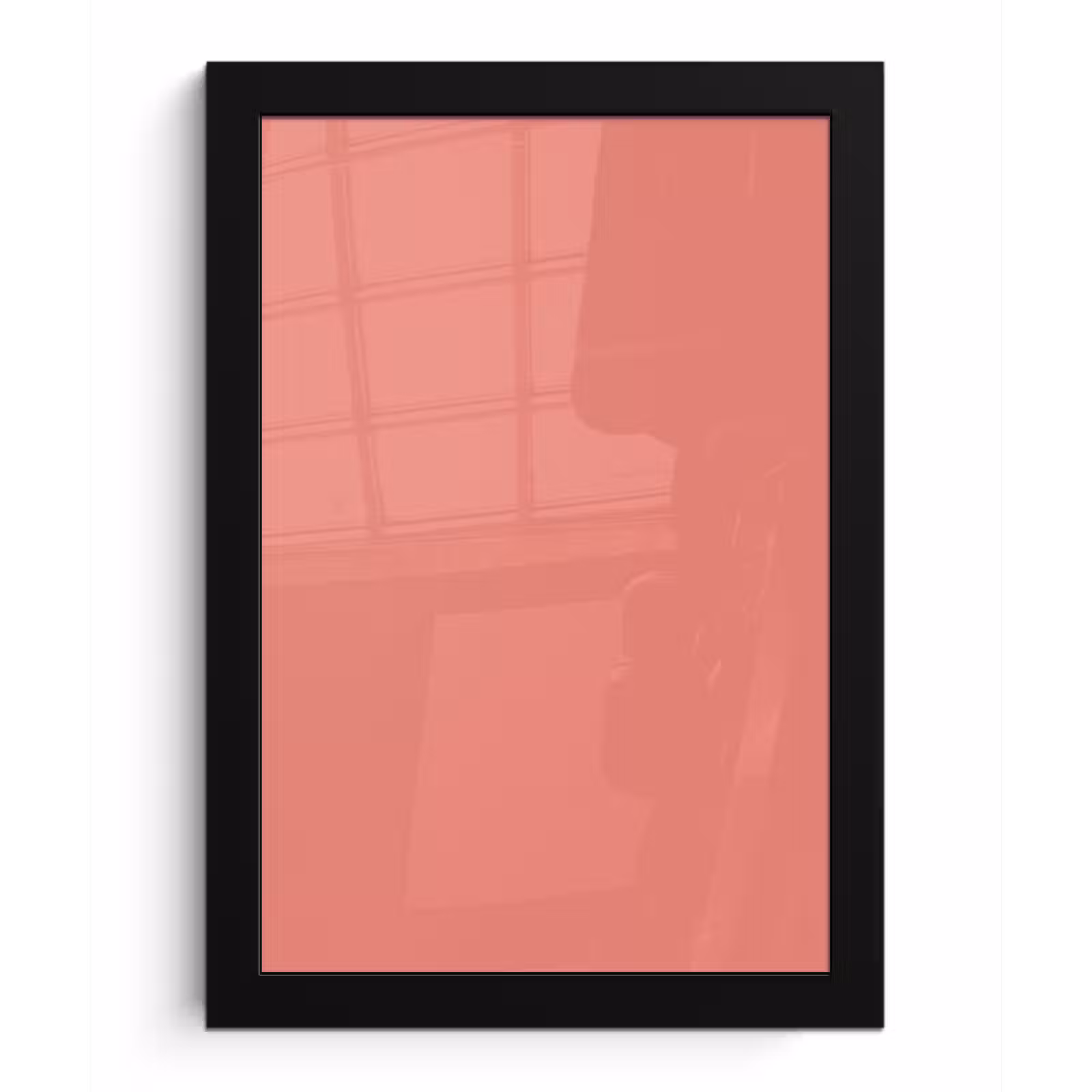 Poster met lijst - Coral - Reef - Rood — 1