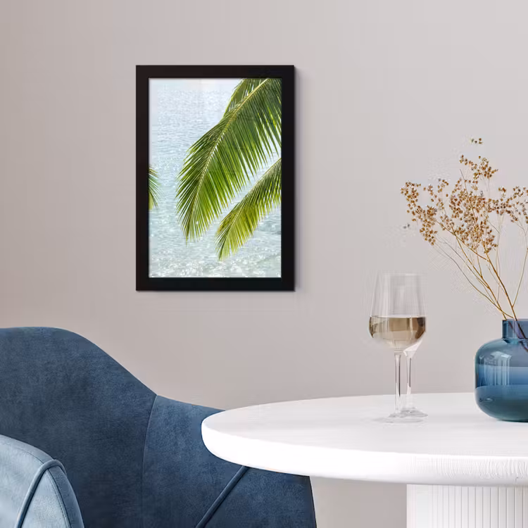 Poster met lijst - Boom - Bladeren - Water - Tropisch - Groen — 2
