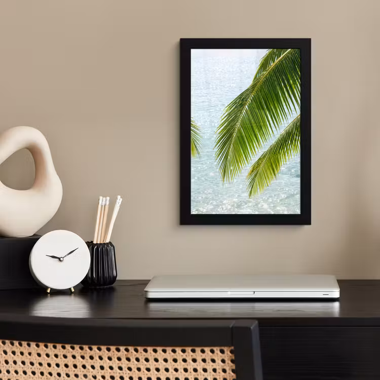 Poster met lijst - Boom - Bladeren - Water - Tropisch - Groen — 3