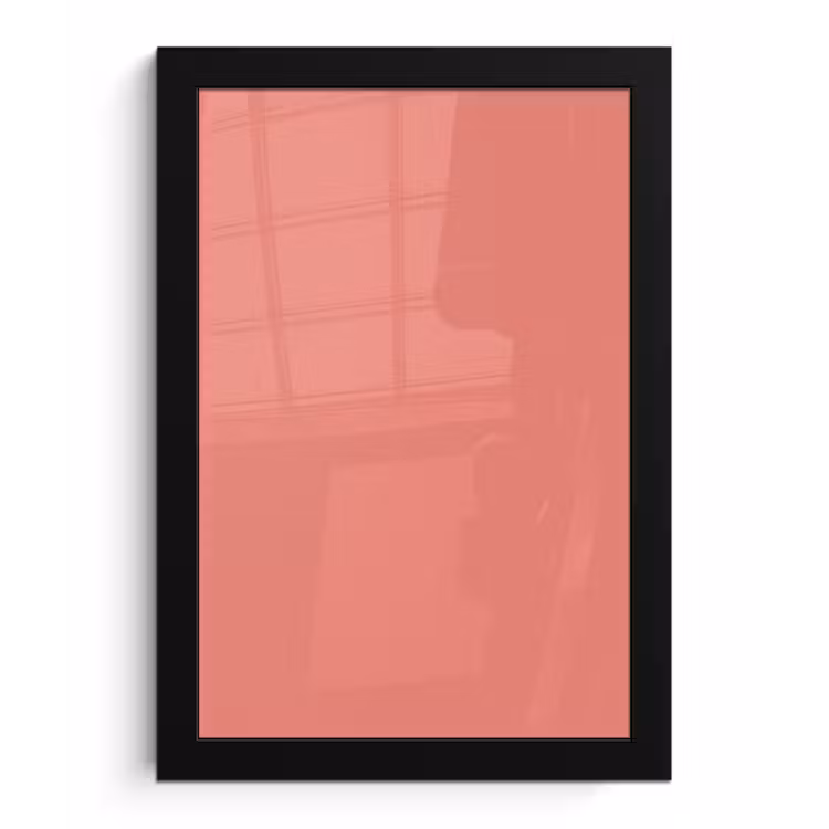 Poster met lijst - Coral - Reef - Rood — 1
