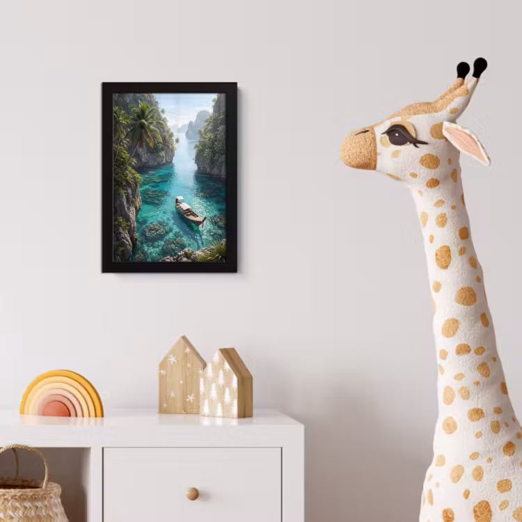 Poster met lijst - Eiland - Tropisch - Water - Palmbomen - Natuur — 5