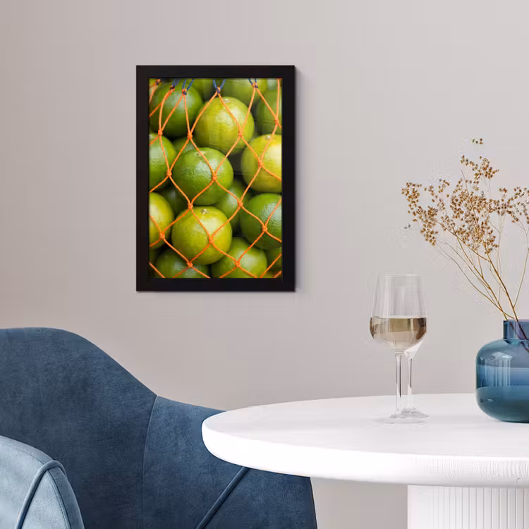 Poster met lijst - Eten - Net - Groen - Markt — 2